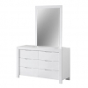 Pisanio 6 Drawer Dresser Cabinet With Mirror Frame